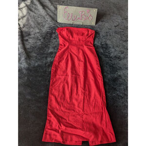 Women's Wet Seal Red Strapless Dress Size XS